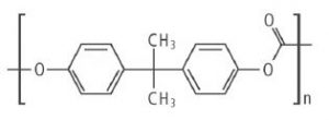 Molekülstruktur mit 2- Ringsysteme (phenolisch) und eine Carbonylgruppe mit der üblichen -C=O Doppelbindung